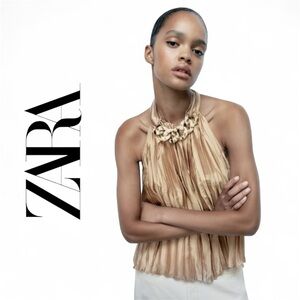 Zara halter top with chain links